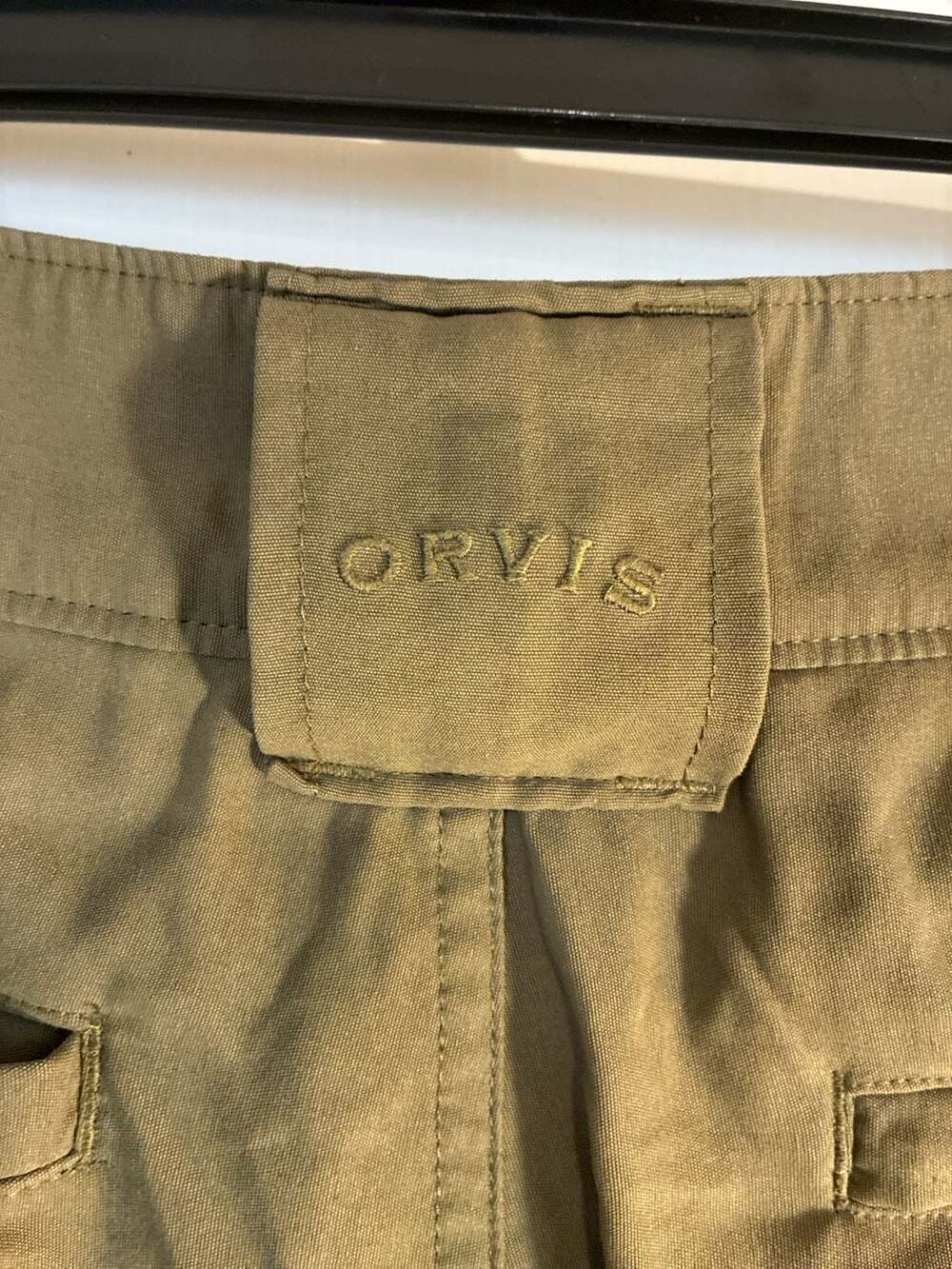 Orvis Cargo Shorts Size 36 Green Outdoor Hiking Casual